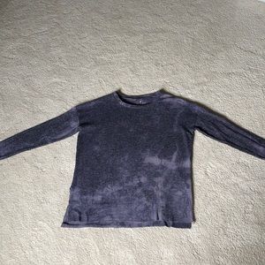 purple/navy blue tie dye sweater!